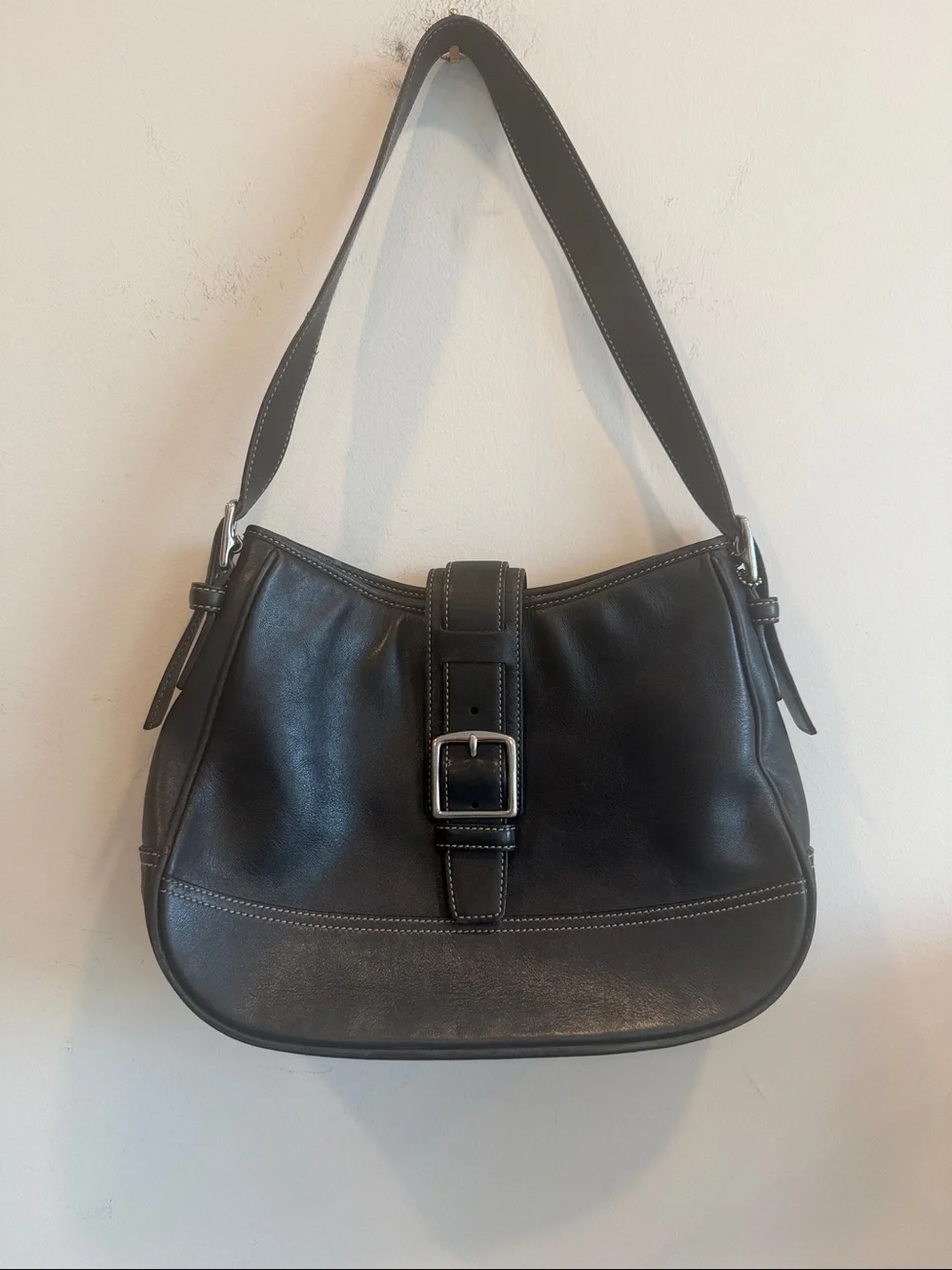 Coach Soho Hampton satchel black leather shoulder bag Y2k vintage - Picture 2 of 12